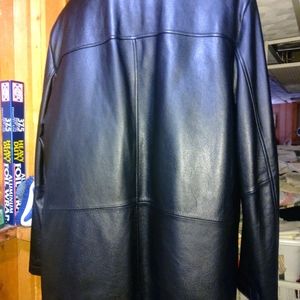 Mens leather coat